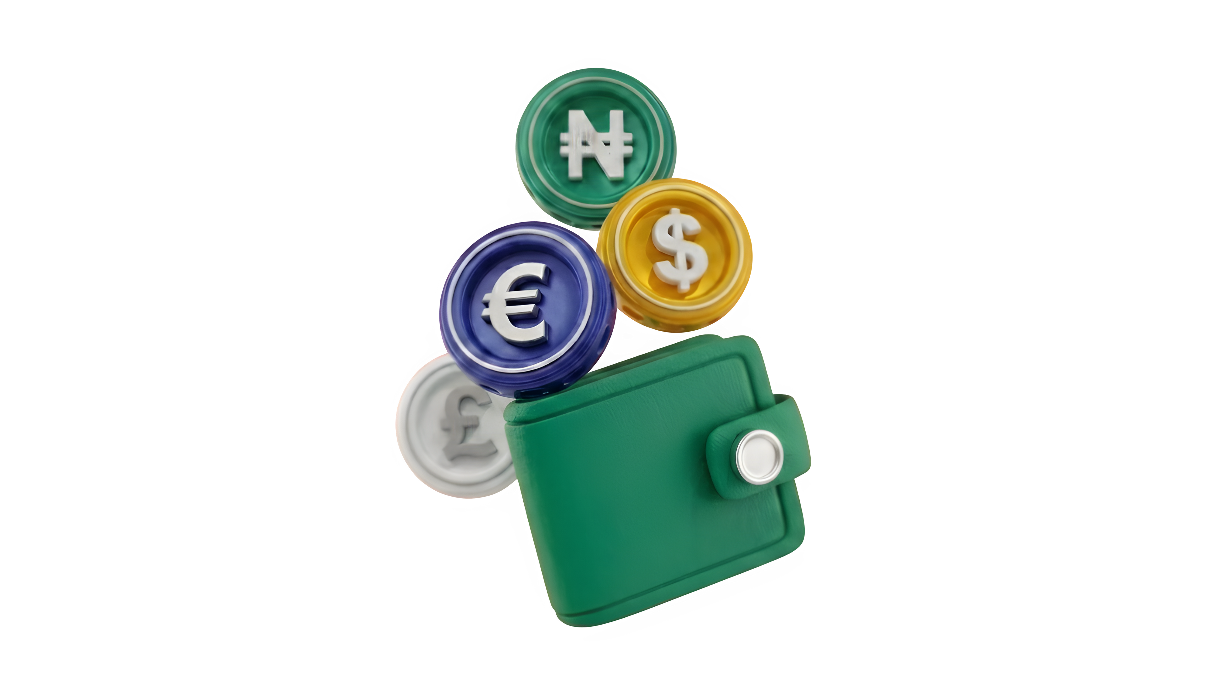 Multi-currency wallet illustration